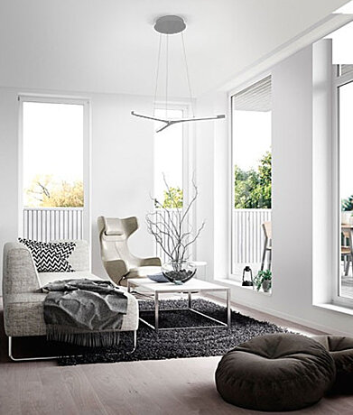 Italské LED světlo Lira 3546-40-137 Fabas silver