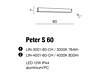 Nástěnné LED svítidlo Peter 60 AZ2085 3000K Azzardo