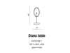 Skleněná stolní lampička Azzardo Diana table AZ2151