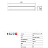 Nástěnné LED svítidlo Maax 01-942 66,5cm Redo Group