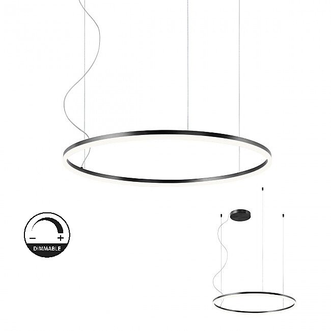 Stmívatelné závěsné LED svítidlo Orbit 01-1949-TRIAC 3000K Ø 80cm, Redo Group