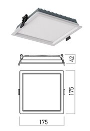 Vestavné 23W LED světlo EVS03CCT SWH Arelux