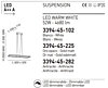 Italské LED světlo Fabas 3394-45-282 Bard šedé