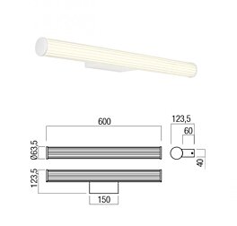 Koupelnové LED světlo Dizzy 01-3360 Redo group 60cm bílé