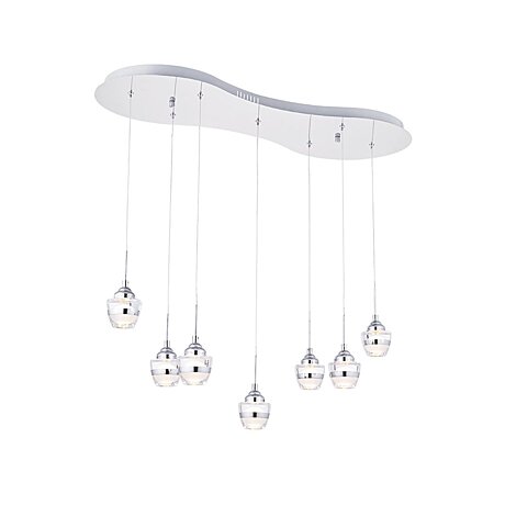 Závěsné LED svítidlo Ozcan 5361-7AS chrome