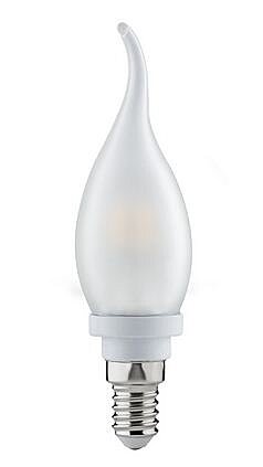 LED žárovka svíčka kroucená 28171 – 2,5W E14 230V satén 2700K