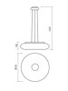 Závěsné LED svítidlo 01-1175 JADE 53cm, 1536lm, Redo Group