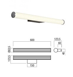 Koupelnové LED světlo Dizzy 01-3261 Redo group 60cm