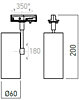 LED spot XMUSE 4000K MU02NW MWH do lišt z řady MINITRACK