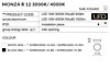 Stropní LED svítidlo Monza R 12 3000K AZ2257 Azzardo