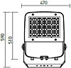 Exteriérový LED reflektor XFORCE 4000K FC03NW25 S s kytím IP66
