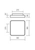 Stropní LED svítidlo Screen 01-1122 36cm matná bílá Redo Group