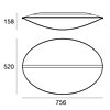 Italské LED světlo Diphy 8167 LineaLight nástěnné/stropní