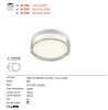 Koupelnové světlo 01-3725 chrom 3000K Redo group pr.15cm IP44