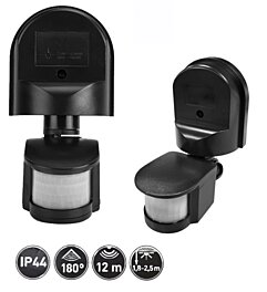 Čidlo pohybu CR2 CR-CR2000-10 černé 12m IP44 180°