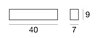 Nástěnné svítidlo Curve 1086 – třešňové dřevo 40 cm