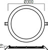 Zápustné LED svítidlo XFLAT ROUND 4000K FTR300NW MWH