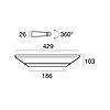 Italské LED světlo Linea Light Circular 8405 bílé