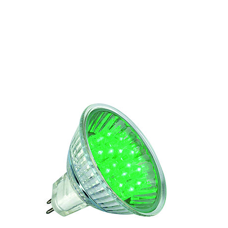 LED reflektorová žárovka 1W GU5,3 12V zelená
