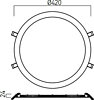 Zápustné LED svítidlo XFLAT ROUND 3000K FTR420WW MWH