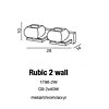 Nástěnné svítidlo Azzardo Rubic 2 wall AZ0491