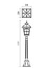Exteriérová lampa York 9653 1,177m Redo Group