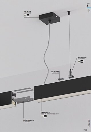 Bílé liniové LED svítidlo 200cm Xrope RPU50WW60 SWH 3000K