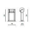 Zahradní LED lampa Frame Spike AZ2129 Azzardo