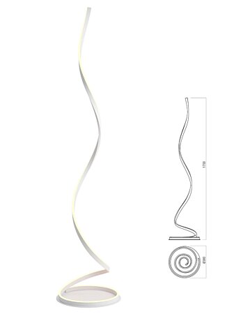 Stmívatelná CCT lampa Scroll 01-4281 Redo group