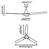 Stropní ventilátor Faro Eco Indus 33005