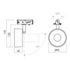 LED spot XSPOT MT 3000K SX04WW MWH do lišt z řady mini TRACK