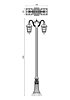 Exteriérová lampa York 9655 2,7m Redo Group