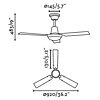 Stropní ventilátor Faro Mini Indus 33011