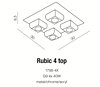 Stropní svítidlo Azzardo Rubic 4 top AZ0492