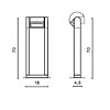Zahradní LED lampa Frame 70 AZ2131 Azzardo