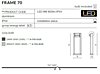 Zahradní LED lampa Frame 70 AZ2131 Azzardo