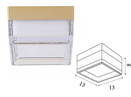 Anglické světlo 33201GO 13x13cm stmívatelné Searchlight