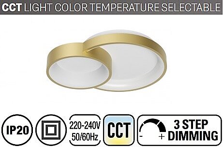Moderní LED světlo COMBI 01-3368 Smarter CCT 48cm