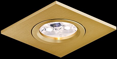 Vestavné svítidlo Aluminio Oro, zlatá, LED