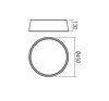 Stropní LED svítidlo 01-1359 NEXA 45cm Redo Group