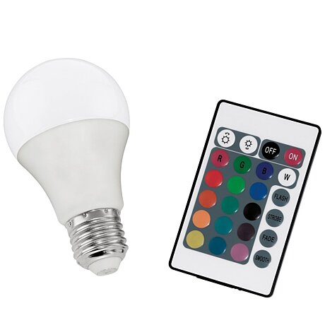 Barevná LED žárovka E27 10899  7,5W Eglo