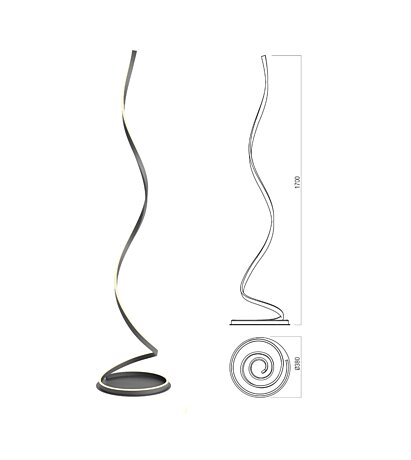 Stmívatelná CCT lampa Scroll 01-4283 Redo group