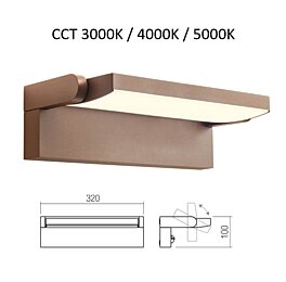 Venkovní světlo Flip 90716 CCT na fasádu Redo group corten