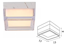 Anglické světlo 33201WH 13x13cm stmívatelné Searchlight