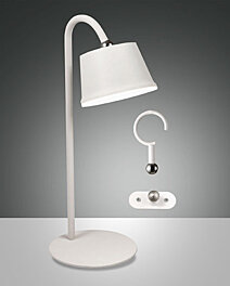 Stmívatelná LED lampička 3742-71-102 Armanda s odnímacím stínidlem Fabas IP54