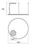 LED svítidlo Orbit 01-1713Triac 3000K Ø 80cm Redo Group