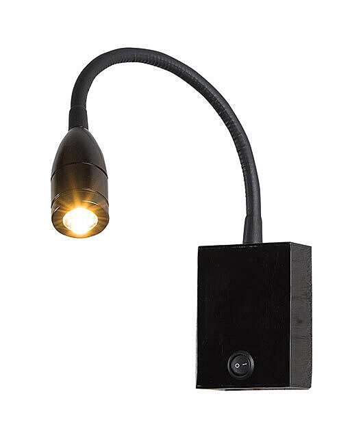 ZAMBELIS Nástěnné LED světlo H32 Zambelis černé s vypínačem