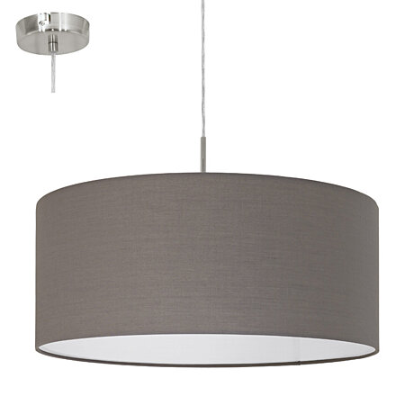 Závěsné svítidlo PASTERI 31578 antracit-hnědá Ø53cm, Eglo