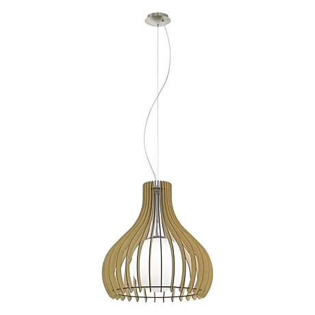 Závěsné dřevěné svítidlo TINDORI 96214 Ø 50cm, Eglo