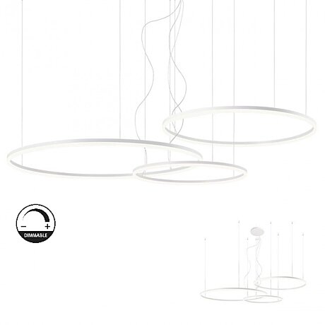 Stmívatelné závěsné LED svítidlo Orbit 01-1722-TRIAC 3000K Ø 100cm, Redo Group